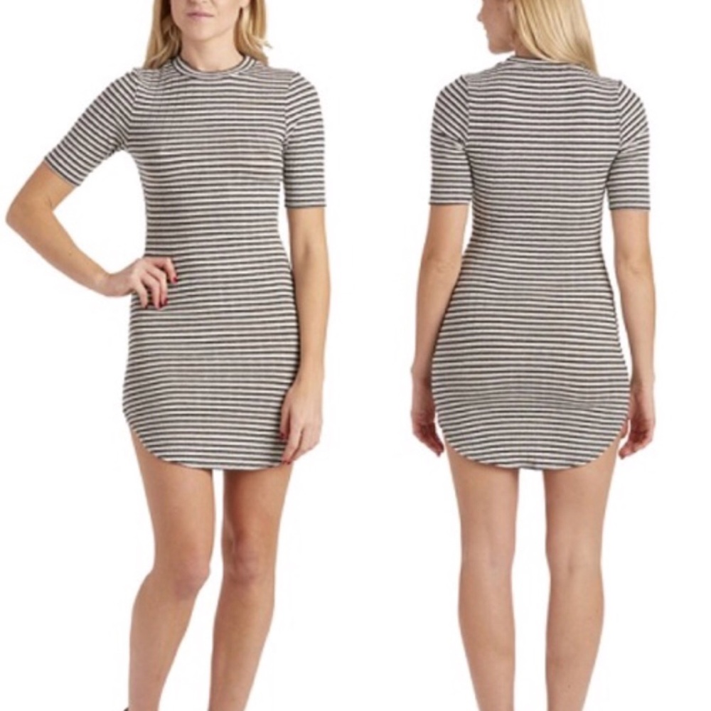 NWT April Spirit Striped Knit Bodycon Dress